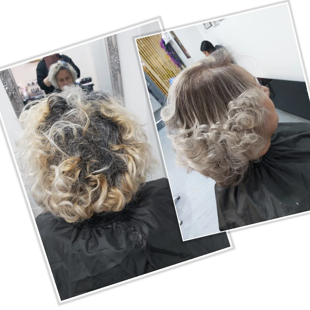 Curly hair transformation at V&F Beauty Lounge