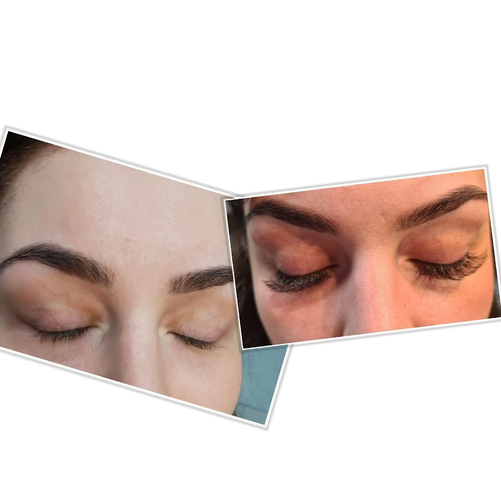 Professional eyebrow shaping result